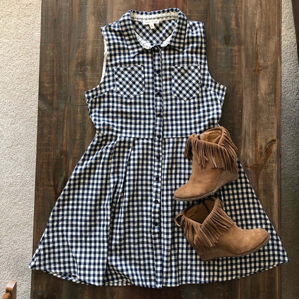 Vintage Button Up Flare Dress - Picture 3 of 5